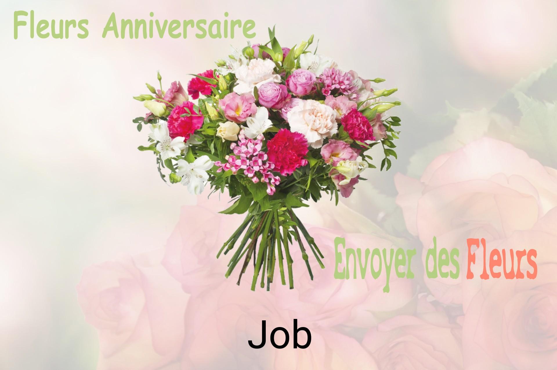 Bouquet de fleurs d’anniversaire livré à Job